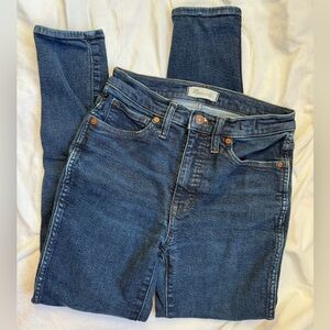 Madewell 10” High Rise Skinny Jeans Medium Wash Size 27